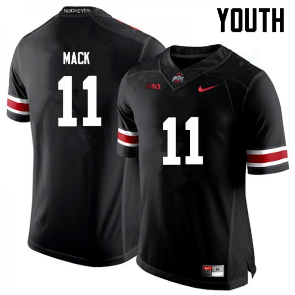 Ohio State Buckeyes #11 Austin Mack Youth Embroidery Jersey Black
